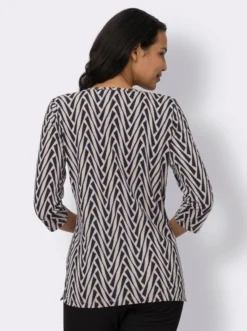 3/4-Arm-Shirt mit Grafikprint