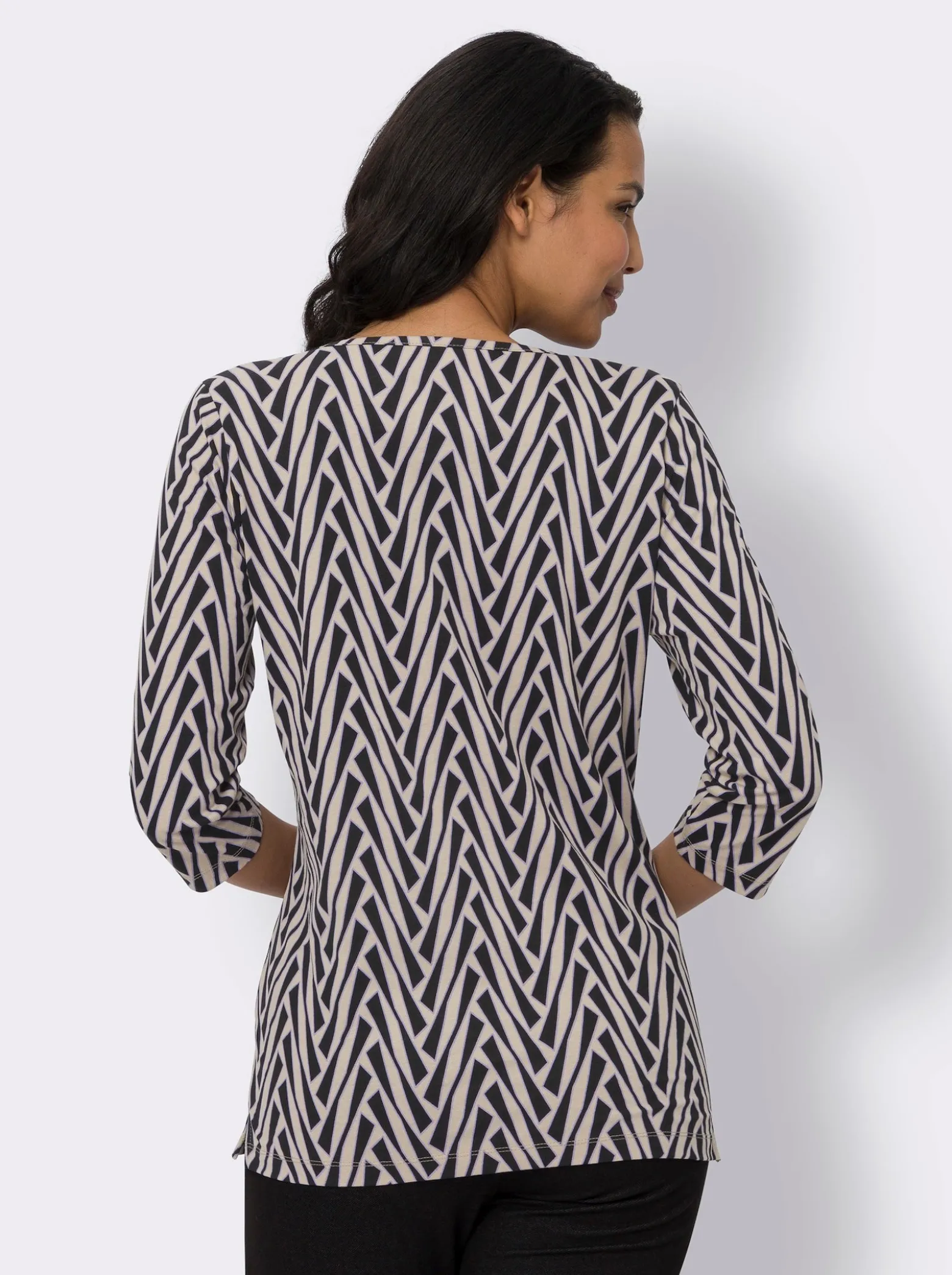 3/4-Arm-Shirt mit Grafikprint
