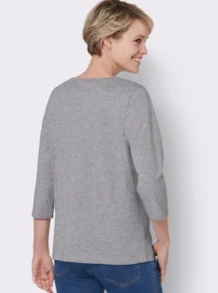 3/4-Arm-Shirt mit grafischem Druck