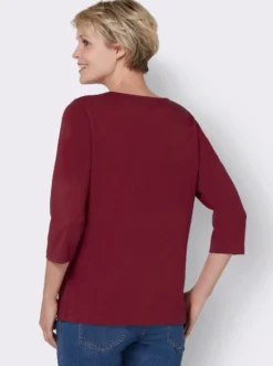 3/4-Arm-Shirt mit grafischem Druck