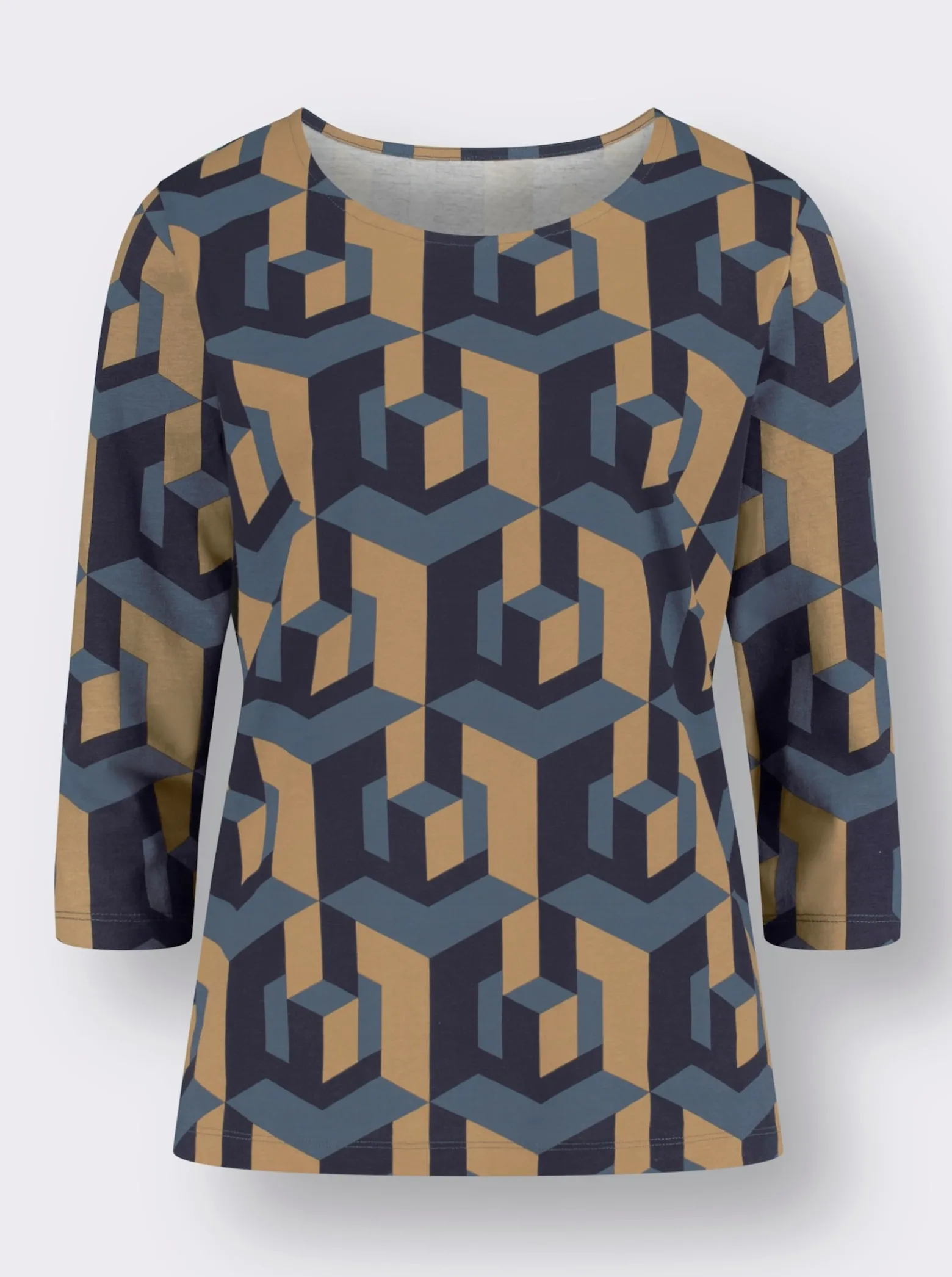 3/4-Arm-Shirt mit grafischem Print