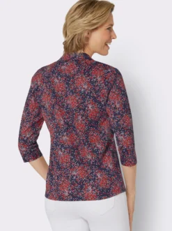 3/4-Arm-Shirt mit Hemdkragen