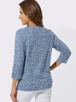 3/4-Arm-Shirt mit Herzchendruck