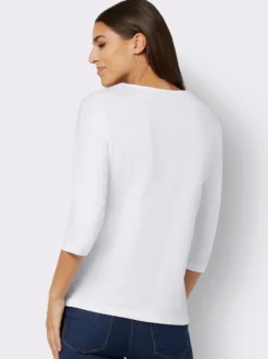 3/4-Arm-Shirt mit Herz-Motiv