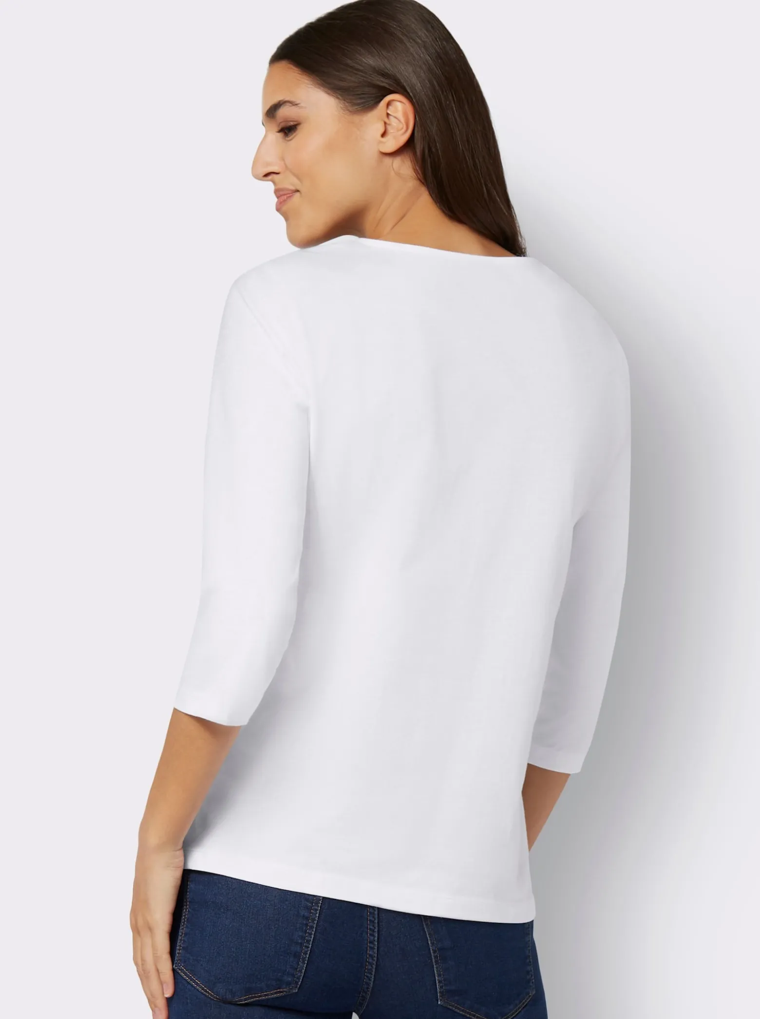 3/4-Arm-Shirt mit Herz-Motiv
