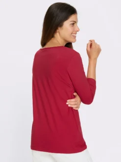 3/4-Arm-Shirt mit Hirsch-Motiv