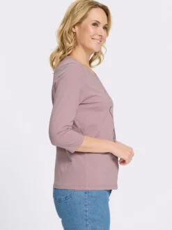 3/4-Arm-Shirt mit Katzen-Druck