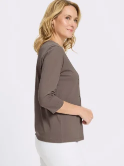 3/4-Arm-Shirt mit Katzen-Druck