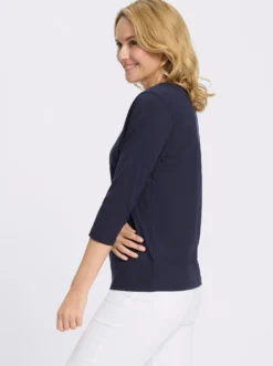 3/4-Arm-Shirt mit Katzen-Druck