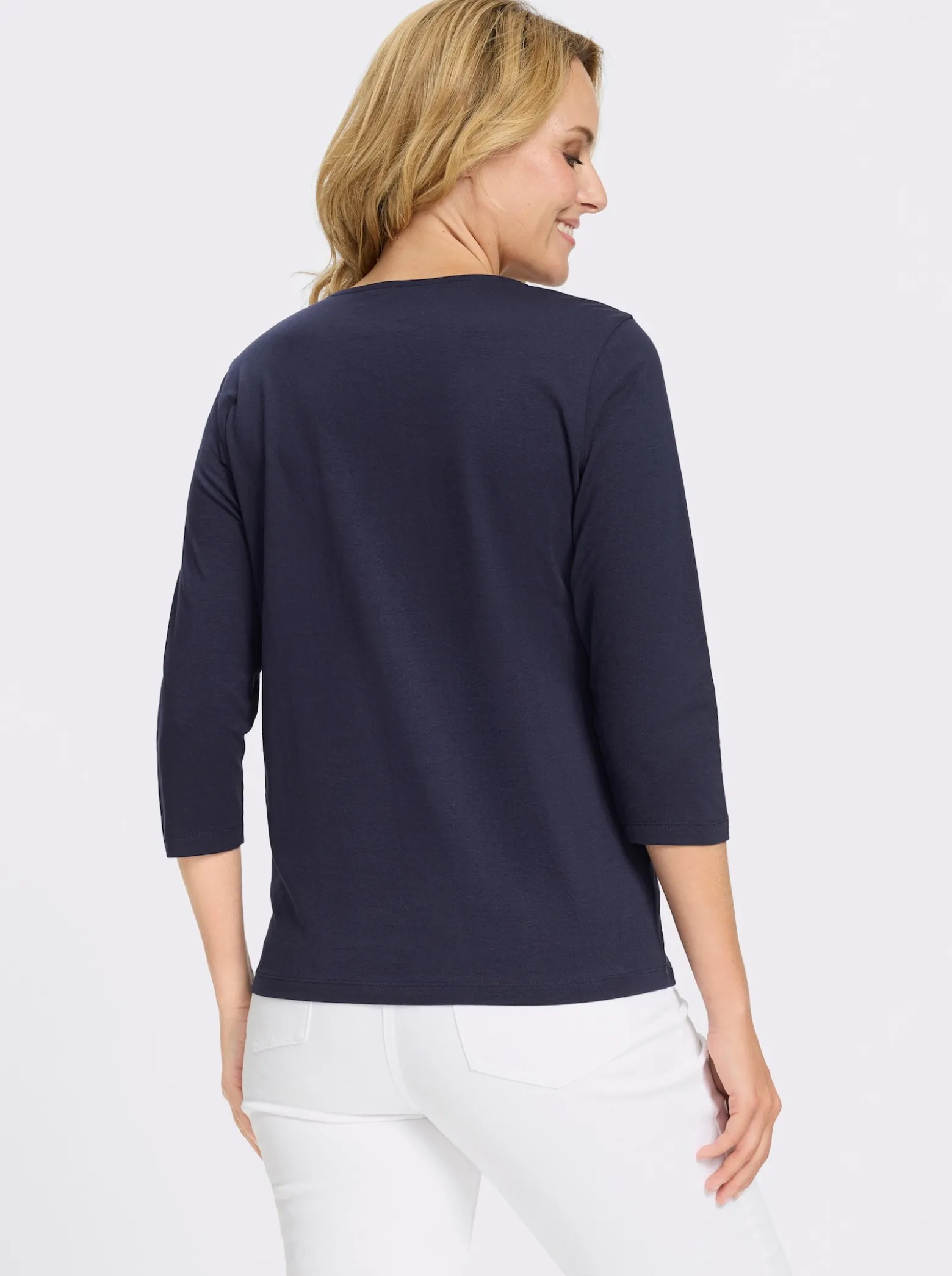 3/4-Arm-Shirt mit Katzen-Druck