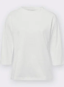 3/4-Arm-Shirt mit Kelchkragen