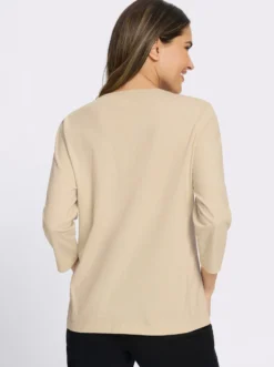 3/4-Arm-Shirt mit Lettering-Druck