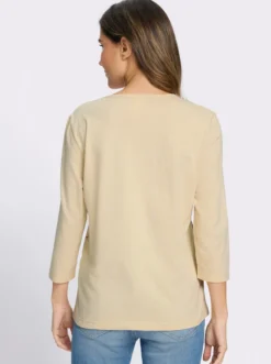 3/4-Arm-Shirt mit Lettering-Druck