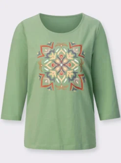 3/4-Arm-Shirt mit Mandala-Druck