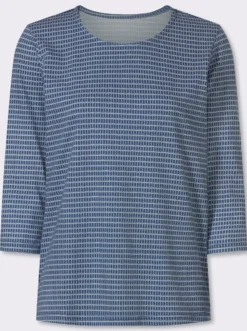 3/4-Arm-Shirt mit Minimal-Druck