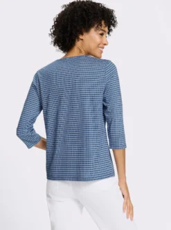 3/4-Arm-Shirt mit Minimal-Druck