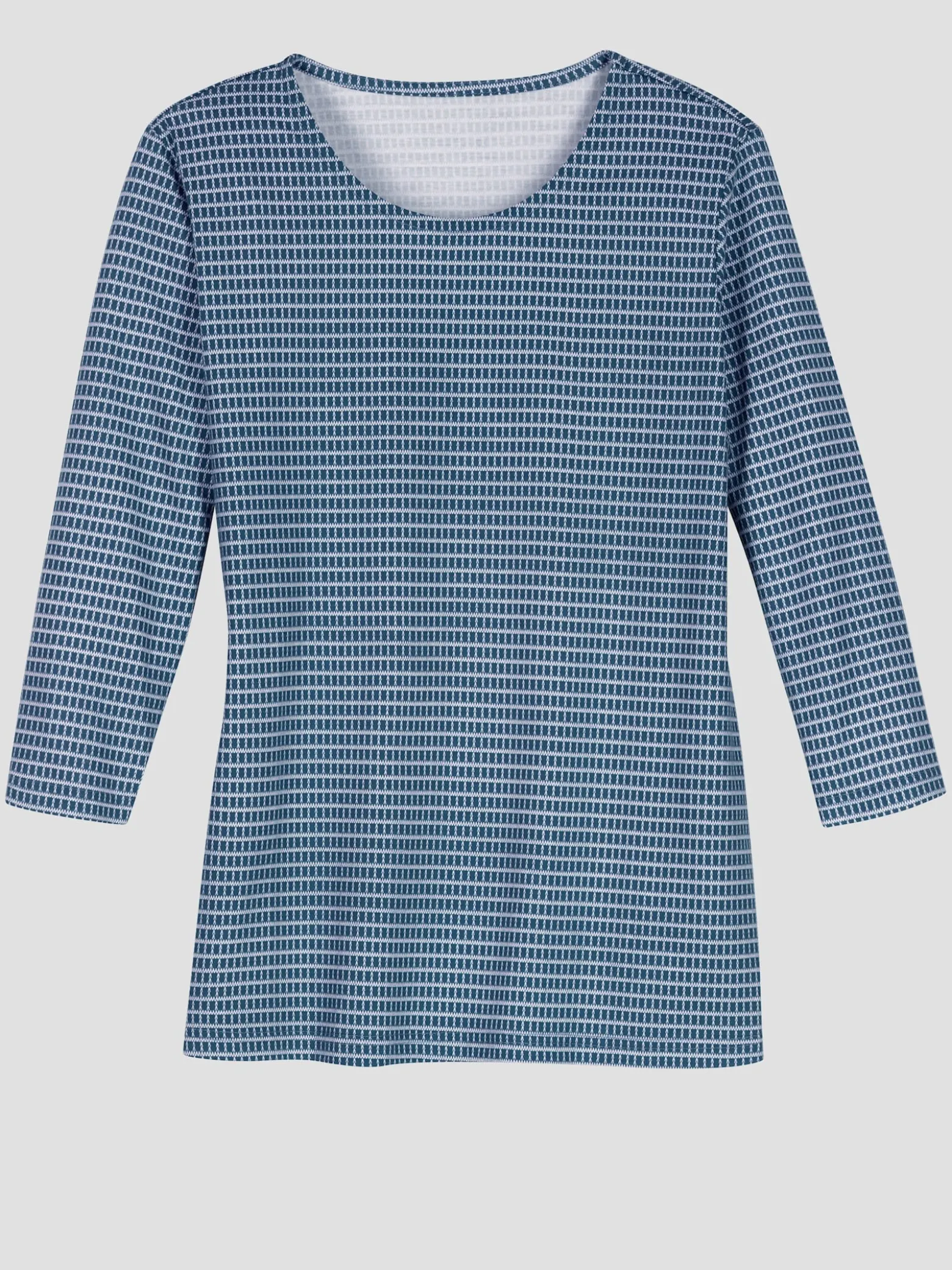 3/4-Arm-Shirt mit Minimal-Druck