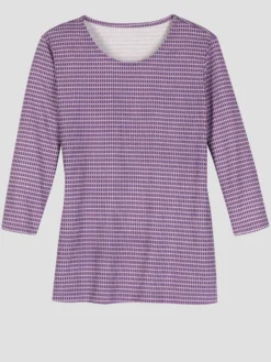 3/4-Arm-Shirt mit Minimal-Druck