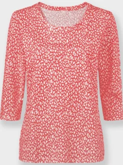 3/4-Arm-Shirt mit Minimal-Druck