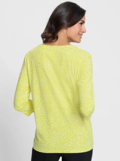 3/4-Arm-Shirt mit Minimal-Druck