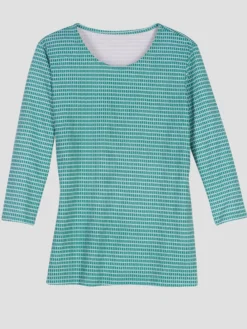 3/4-Arm-Shirt mit Minimal-Druck