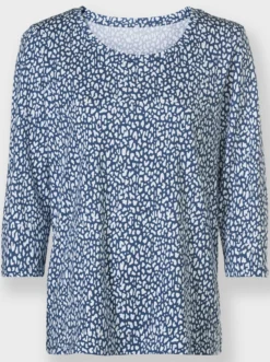 3/4-Arm-Shirt mit Minimal-Druck