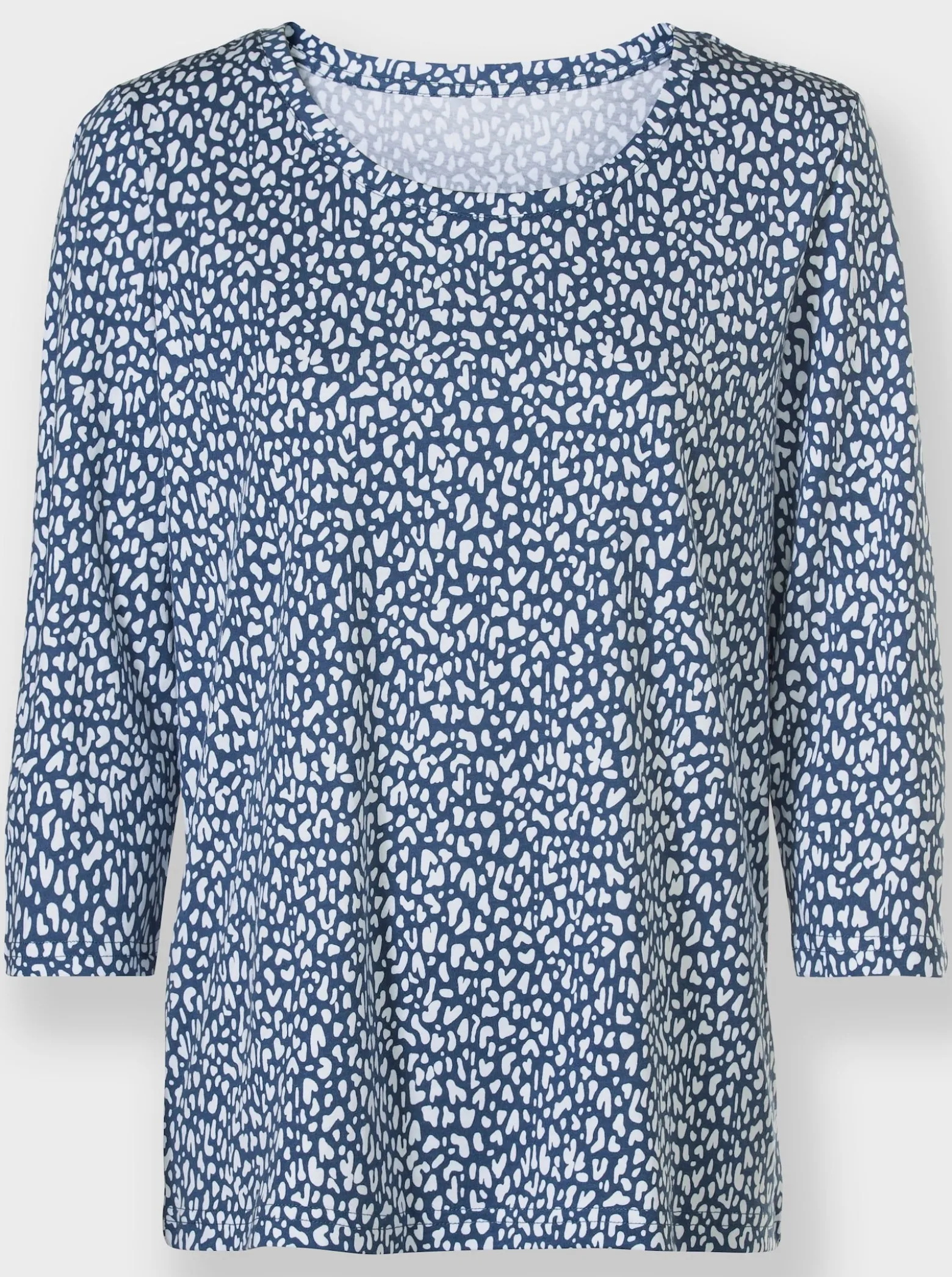 3/4-Arm-Shirt mit Minimal-Druck