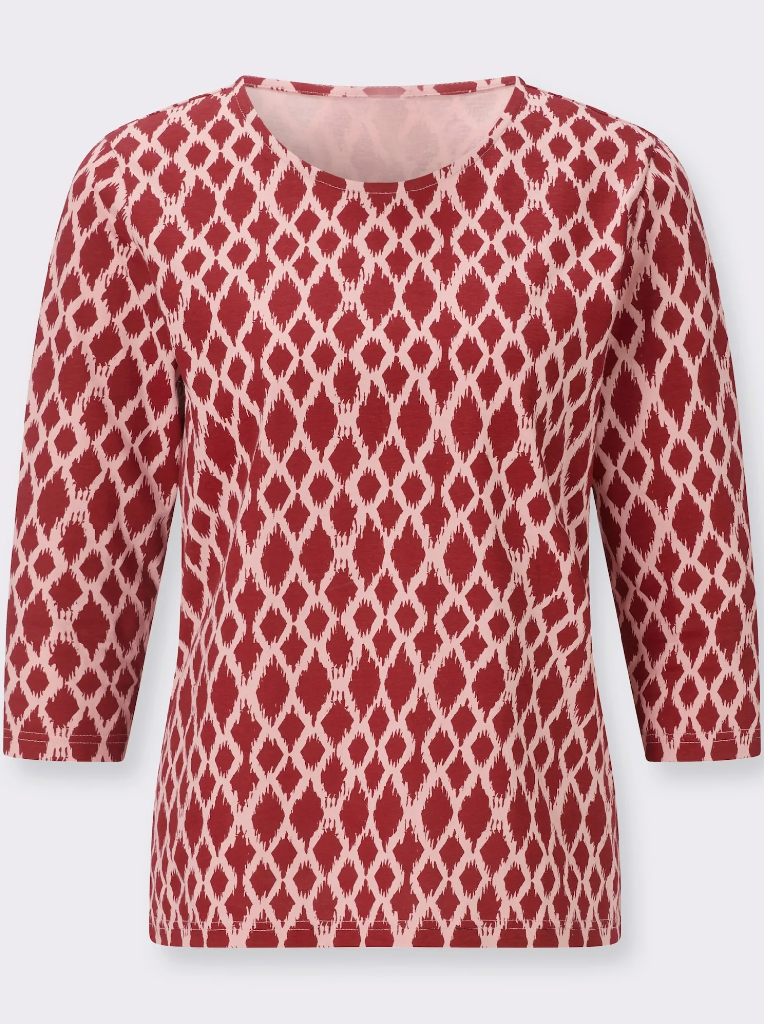 3/4-Arm-Shirt mit modischem Druckmuster