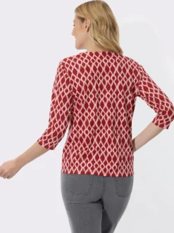 3/4-Arm-Shirt mit modischem Druckmuster