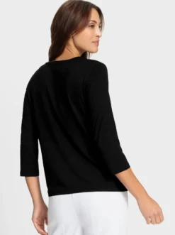 3/4-Arm-Shirt mit platziertem Druck