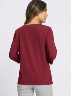 3/4-Arm-Shirt mit platziertem Druck