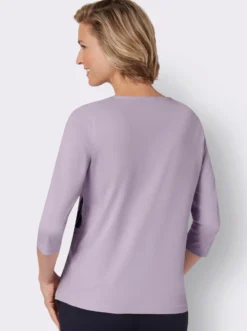 3/4-Arm-Shirt mit platziertem Print