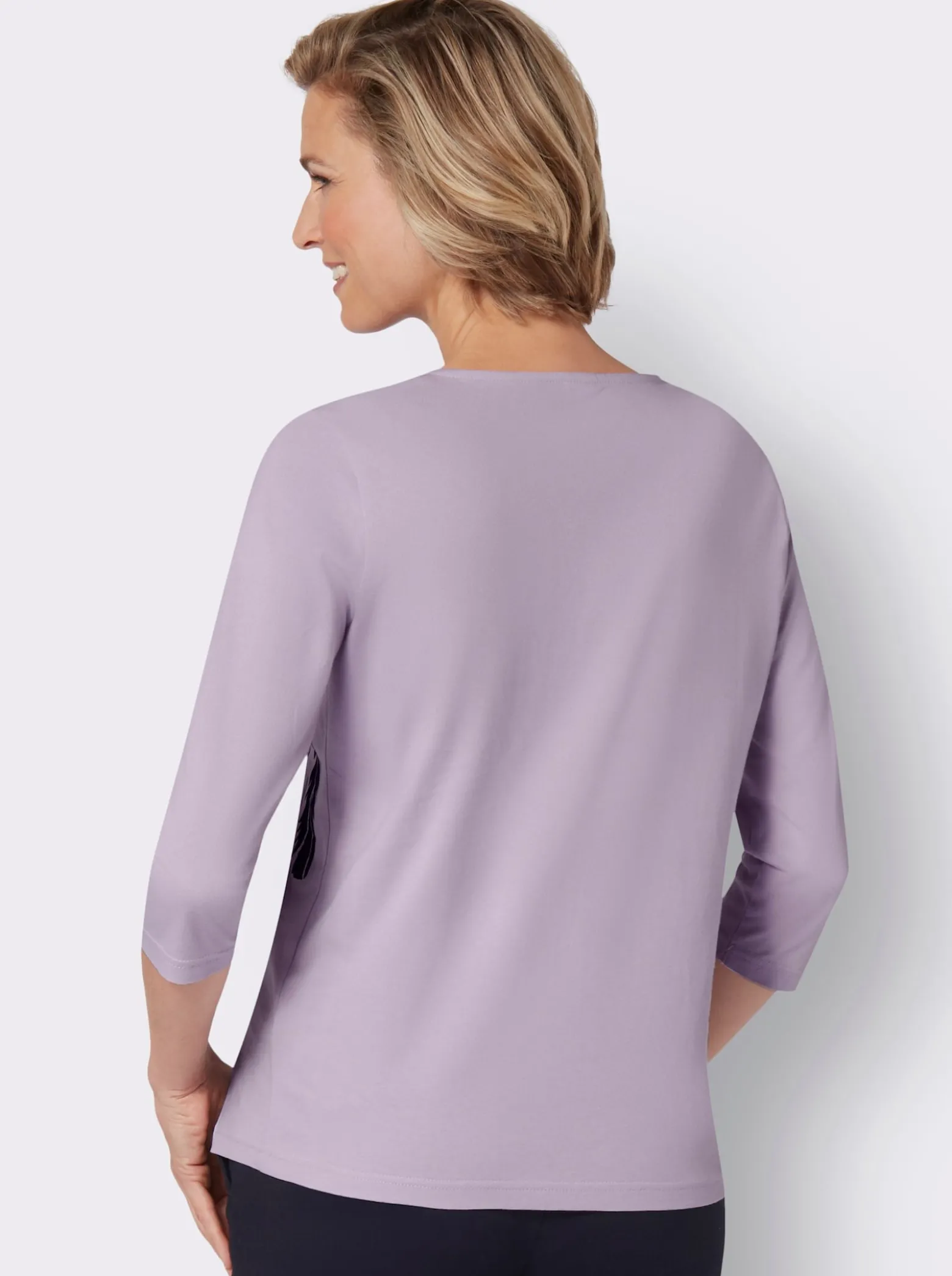 3/4-Arm-Shirt mit platziertem Print