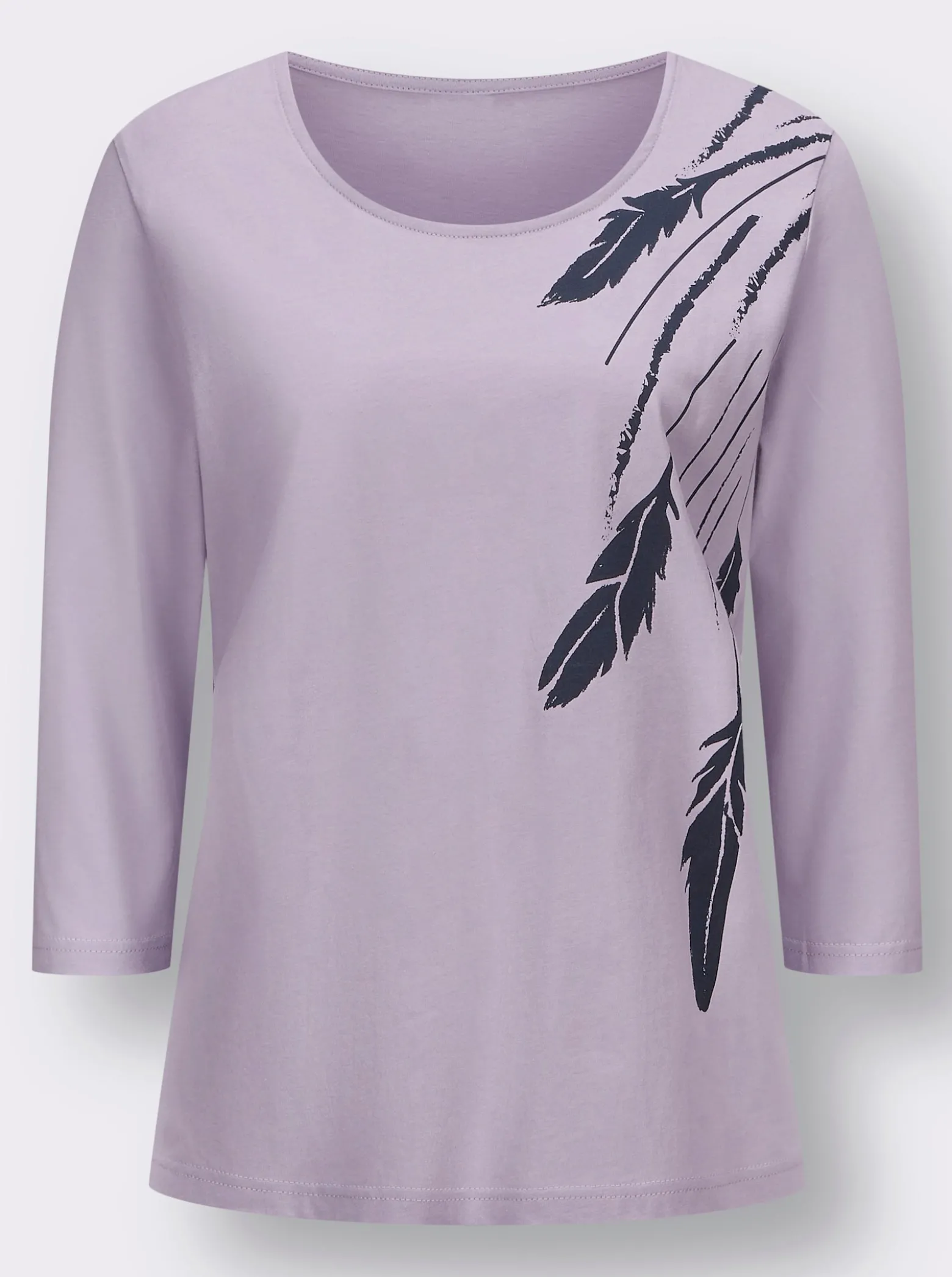 3/4-Arm-Shirt mit platziertem Print