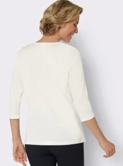 3/4-Arm-Shirt mit platziertem Print