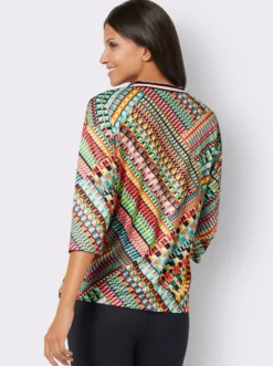 3/4-Arm-Shirt mit Ripsband