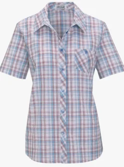 Baumwollbluse aus Seersucker