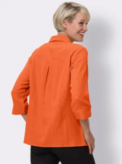 Baumwollbluse in Musselin-Qualität