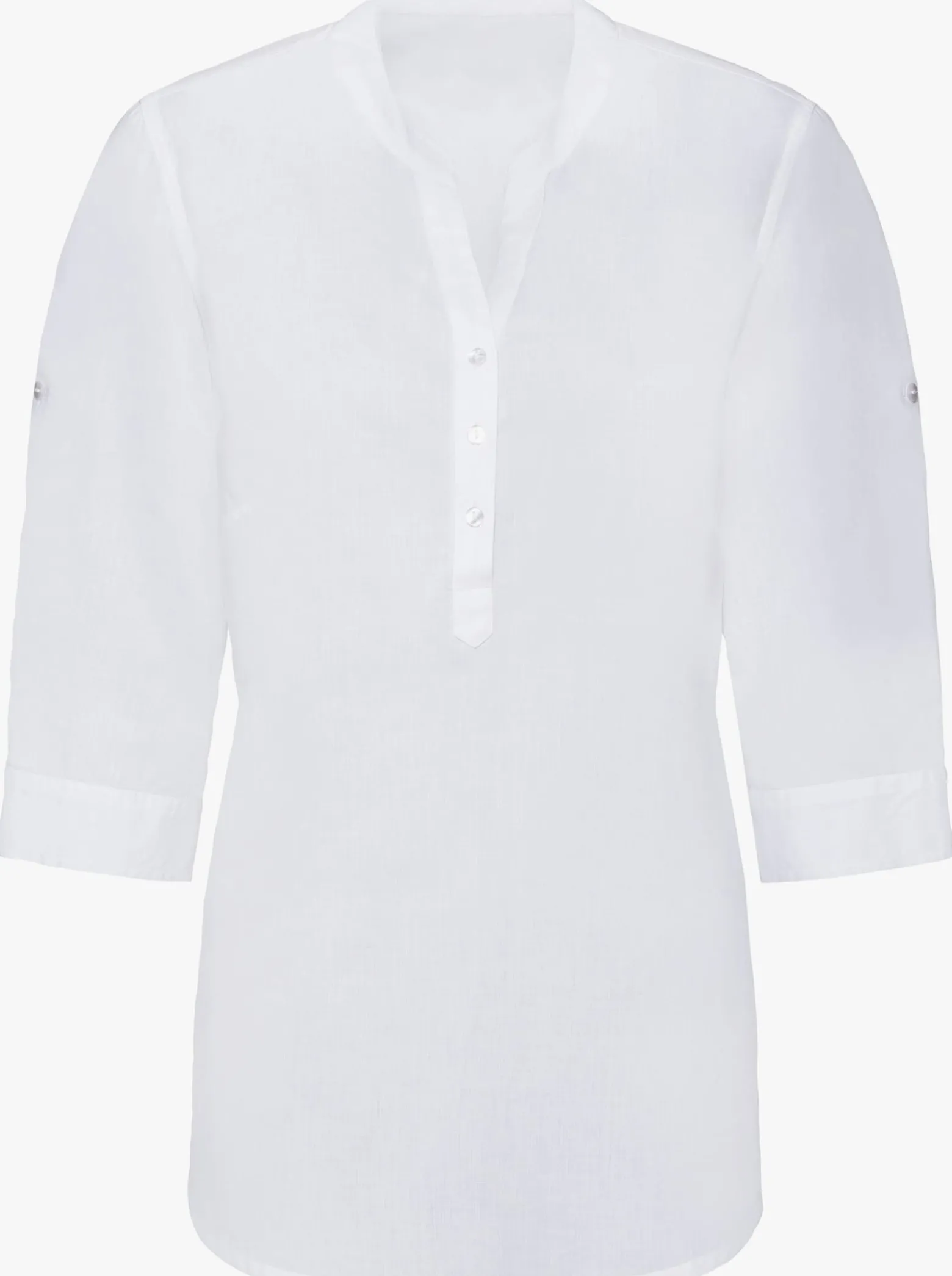 Baumwollbluse mit 3/4-Ärmeln