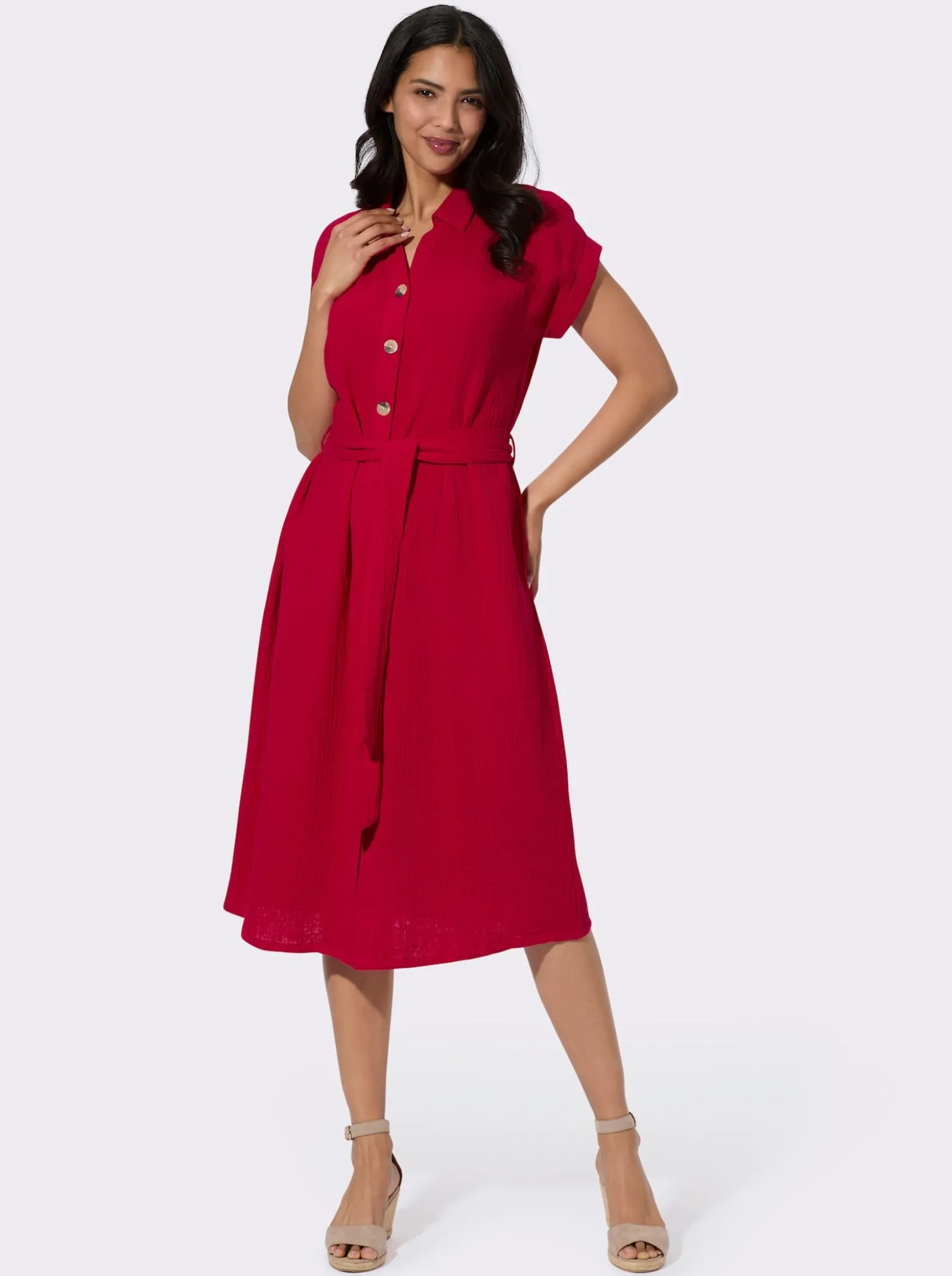 Baumwollkleid in Musselin-Qualität