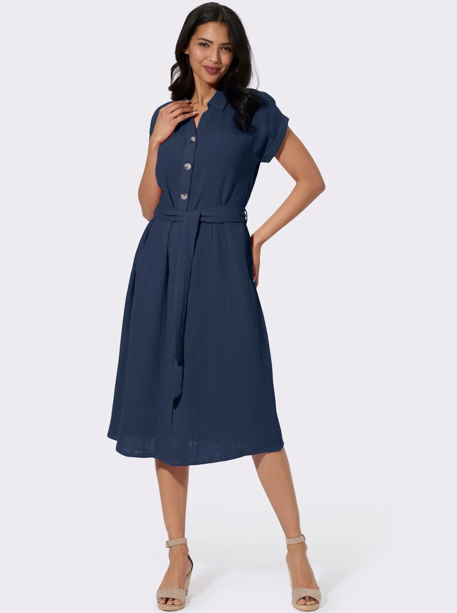 Baumwollkleid in Musselin-Qualität