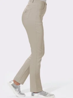 Bengalinhose mit Schmetterlings-Stickerei