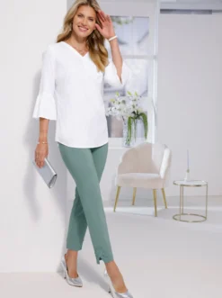 Bengalinhose mit Spitze am Saum