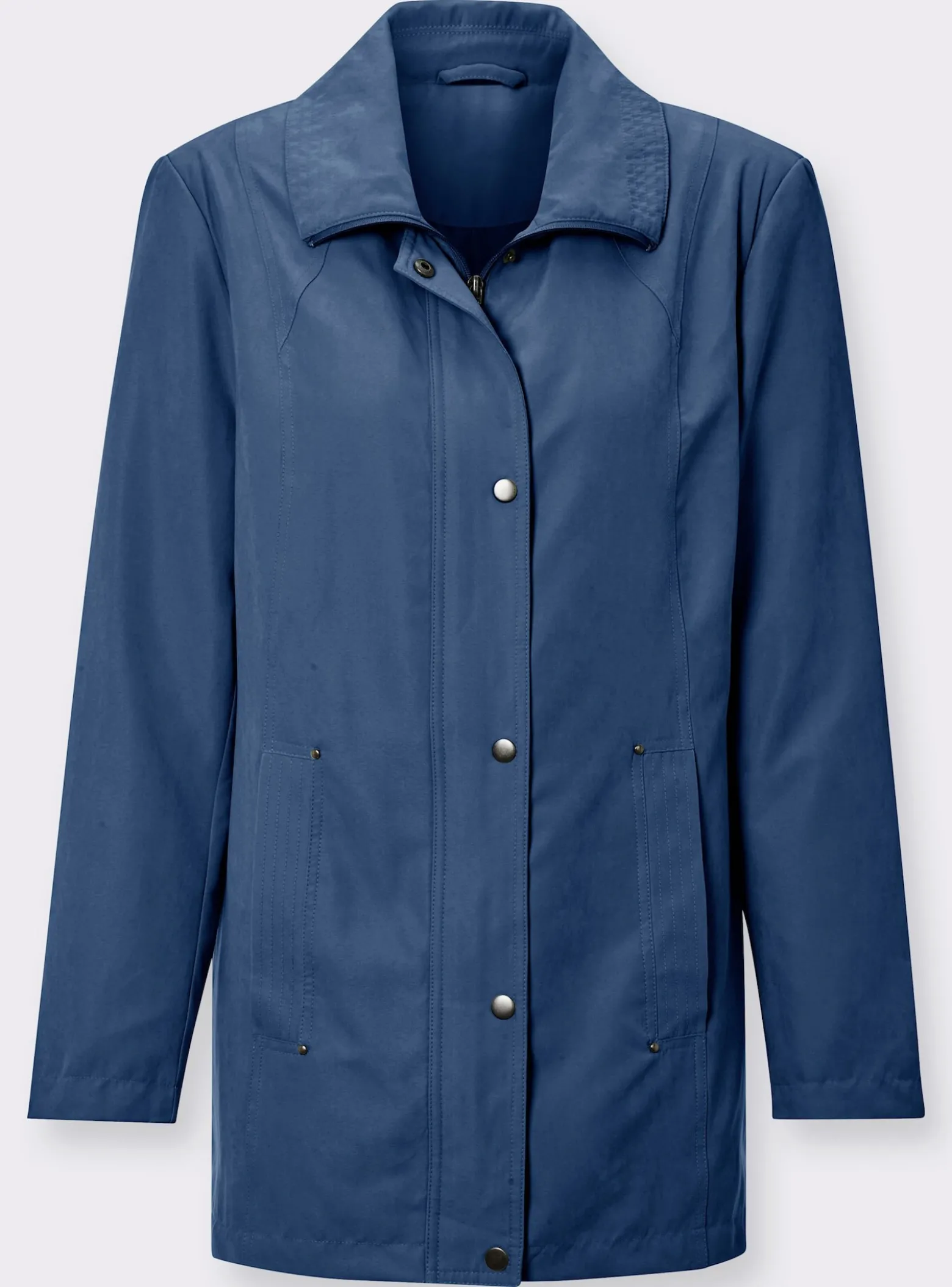 Übergangsjacke in Veloursleder-Optik