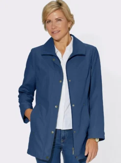 Übergangsjacke in Veloursleder-Optik