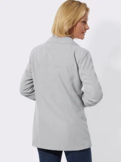 Übergangsjacke in Veloursleder-Optik