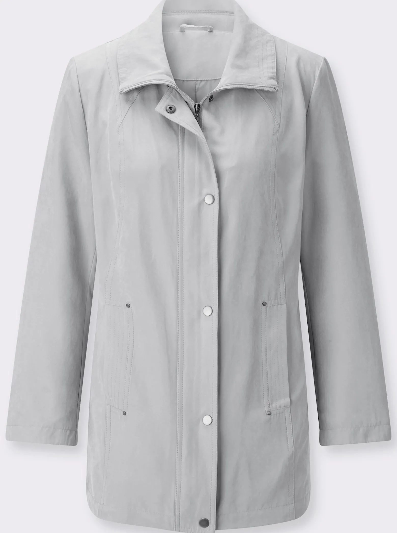Übergangsjacke in Veloursleder-Optik