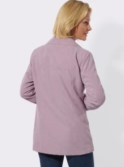 Übergangsjacke in Veloursleder-Optik