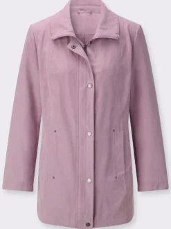 Übergangsjacke in Veloursleder-Optik