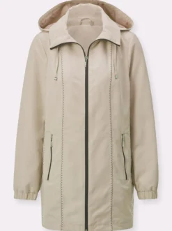 Übergangsjacke mit abknöpfbarer Kapuze